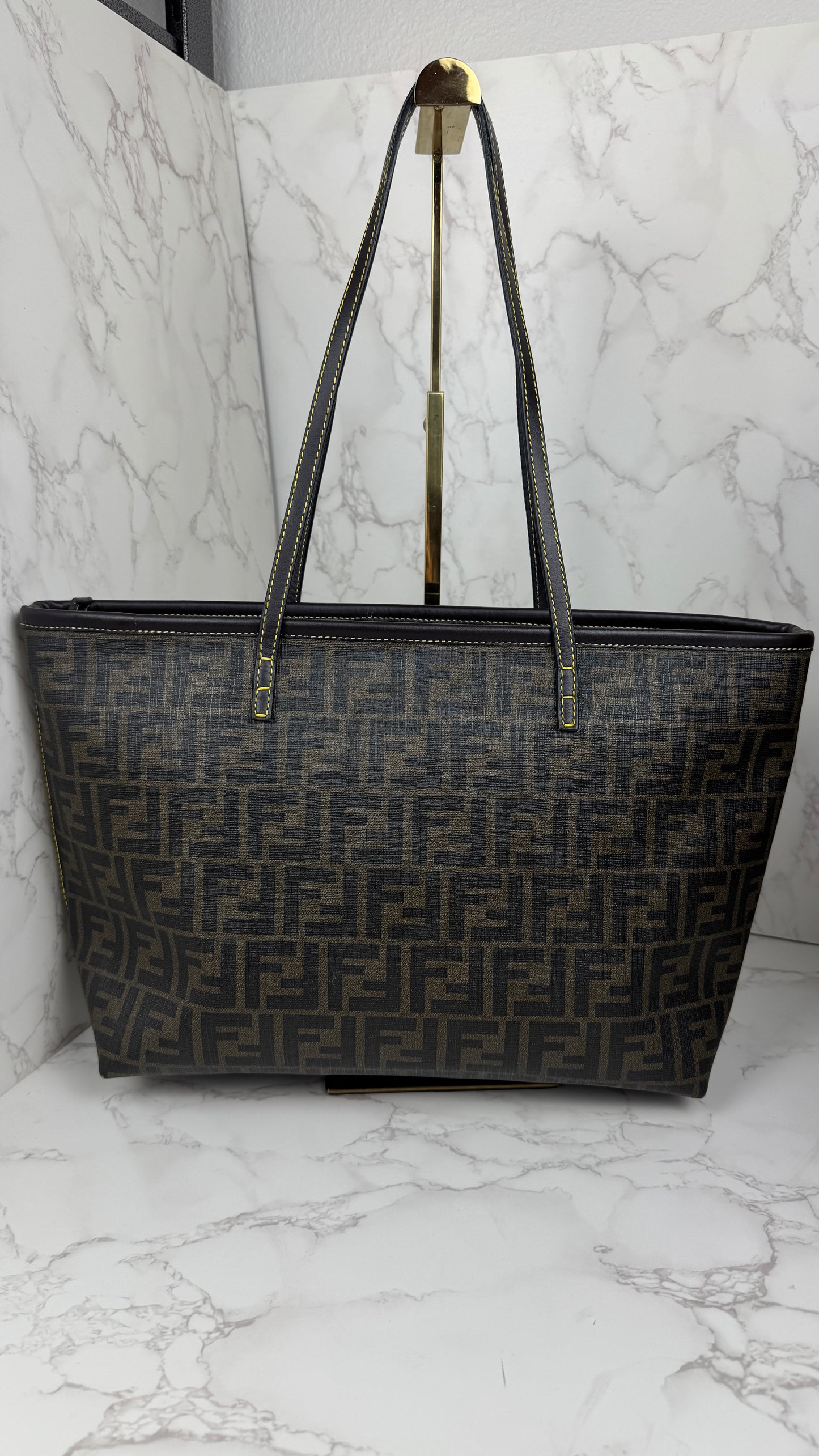 Fendi Zucca Canvas Tot Bag