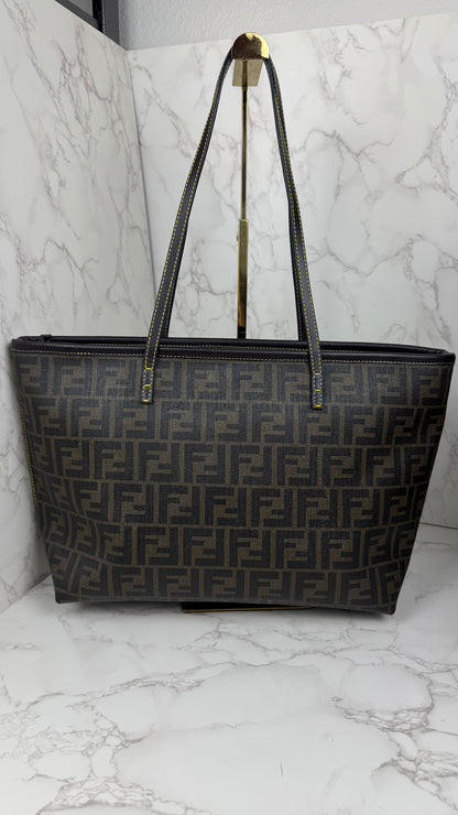 Fendi Zucca Canvas Tot Bag