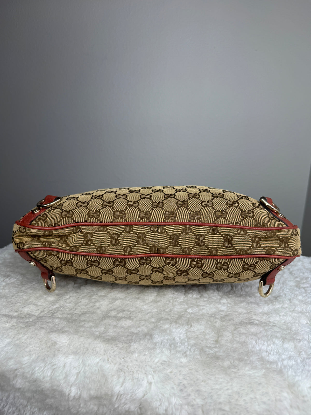 GUCCI Abbey Hobo D ring GG Canvas