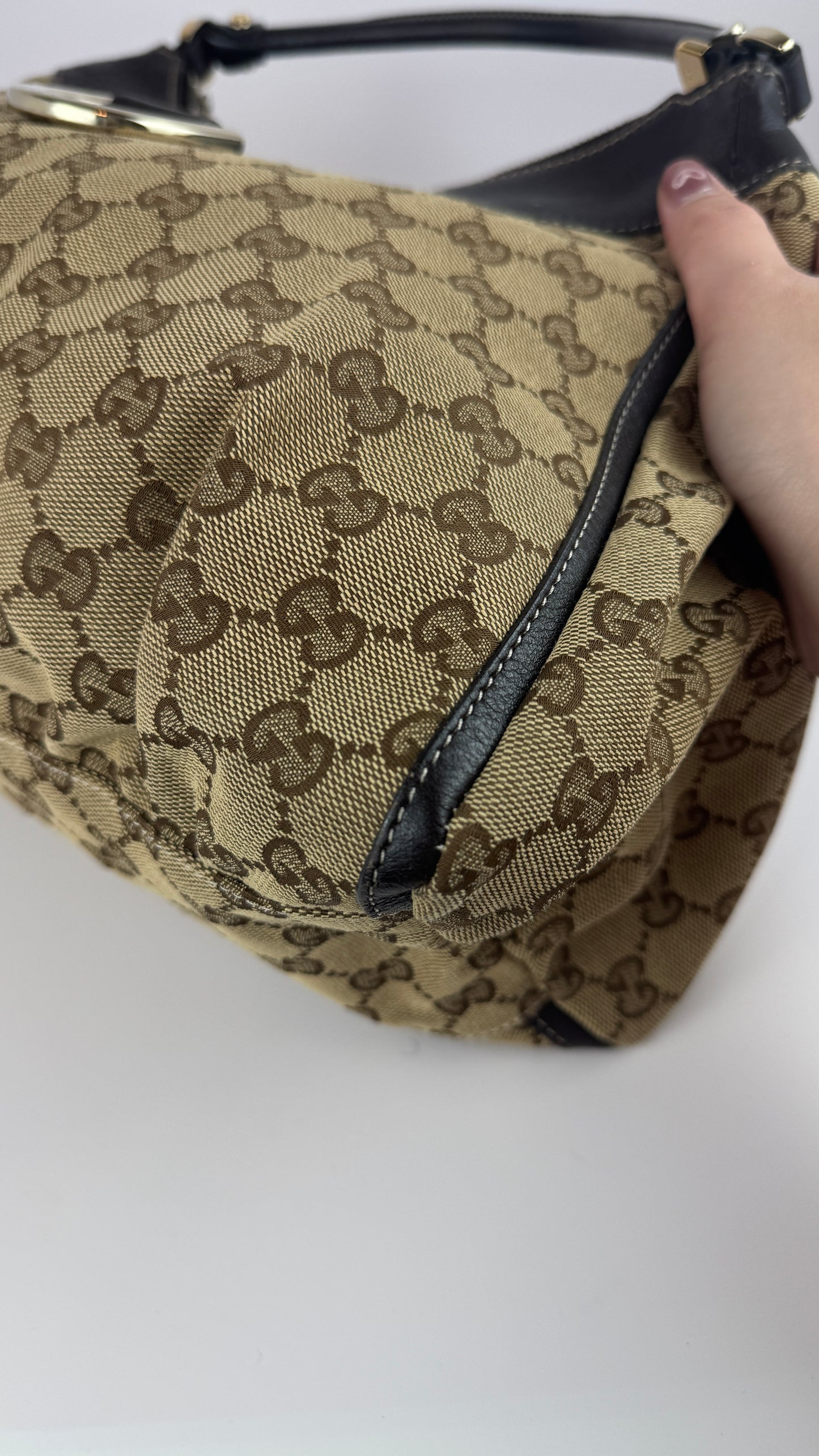 Gucci D-Ring Hobo GG Canvas