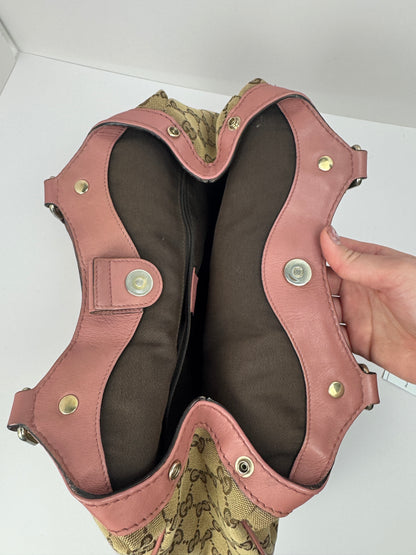 Gucci Sukey Tote GG Canvas Shoulder bag Pink