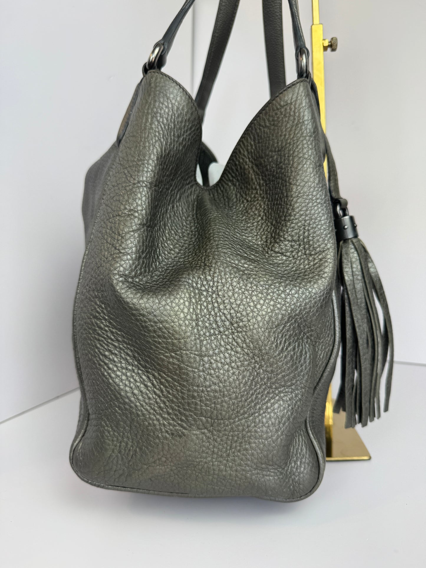 Gucci Soho Leather medium Grey  Bag