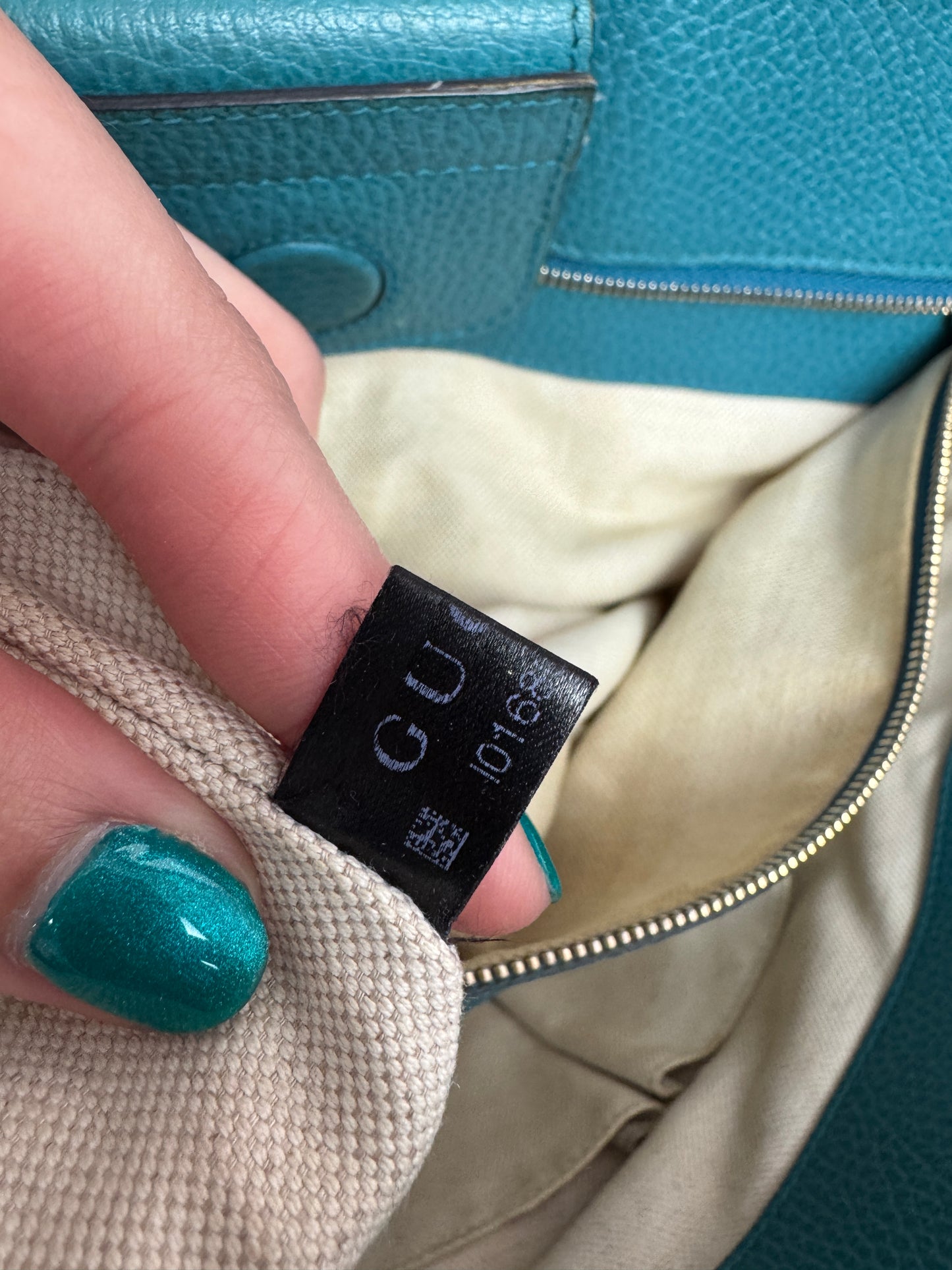 Gucci Swing Tote Leather Blue