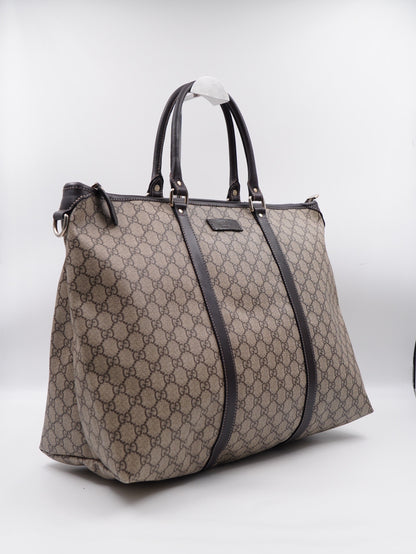 Gucci Plus Monogram Joy Tote dark brown