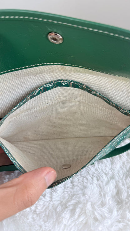 GOYARD Saint Louis Tote Coated Canvas PM Green