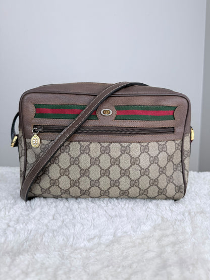 GUCCI GG Supreme Ophidia Coated Canvas Crossbody