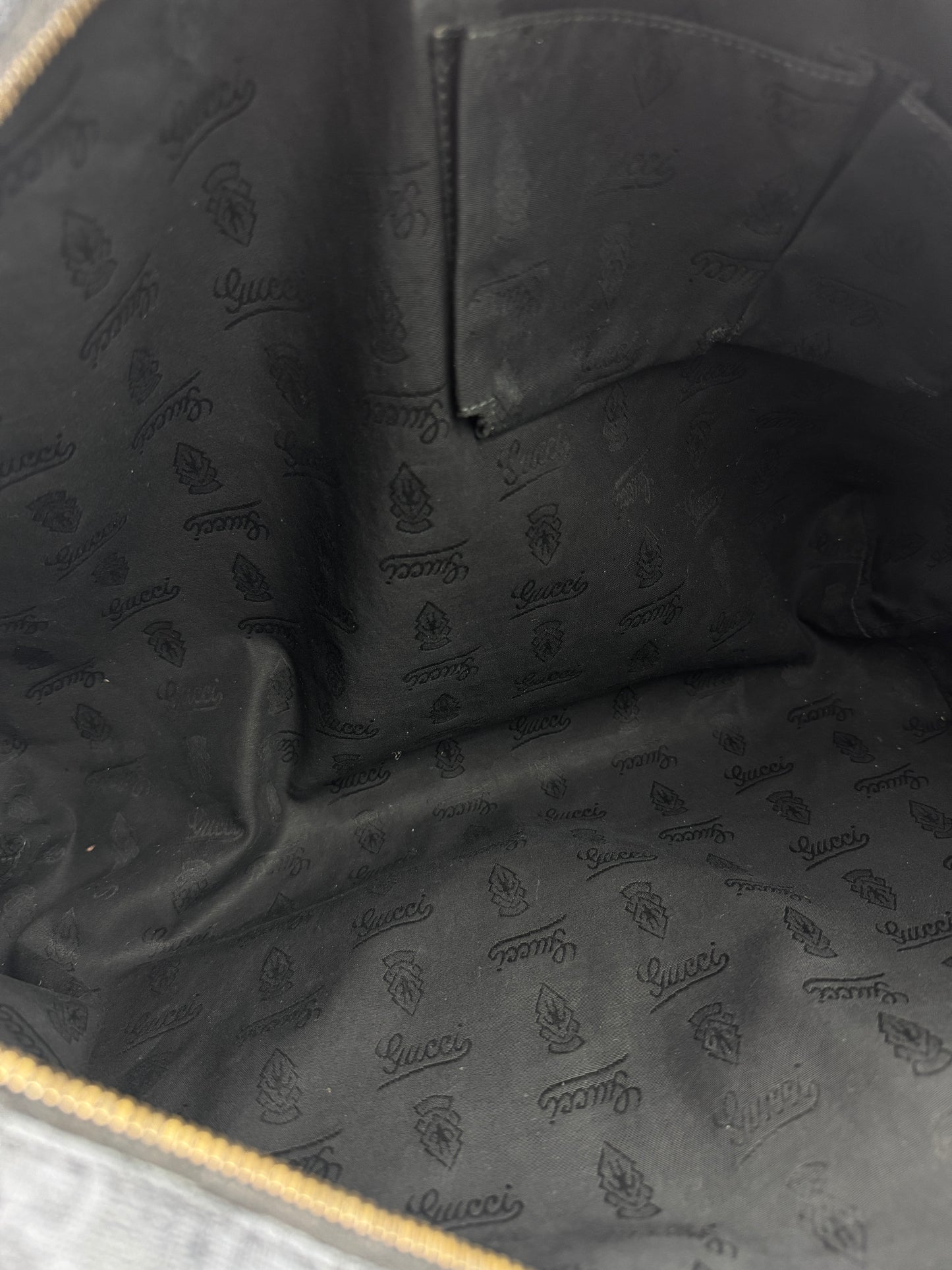 Gucci Large Tote GG Supreme Coated Canvas Black