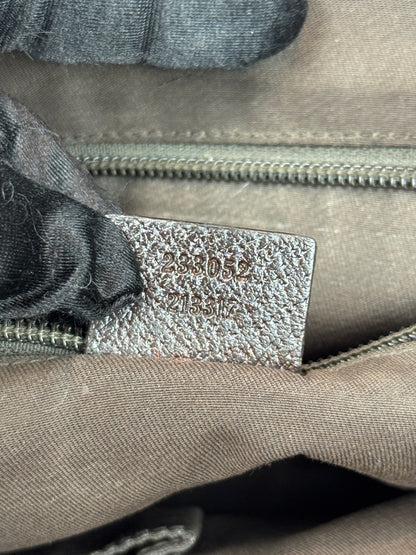 GUCCI Web Flap messenger GG Canvas Brown