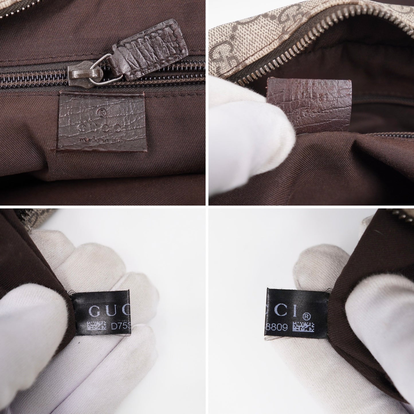 Gucci Camera GG Supreme Coated Canvas Crossbody Brown