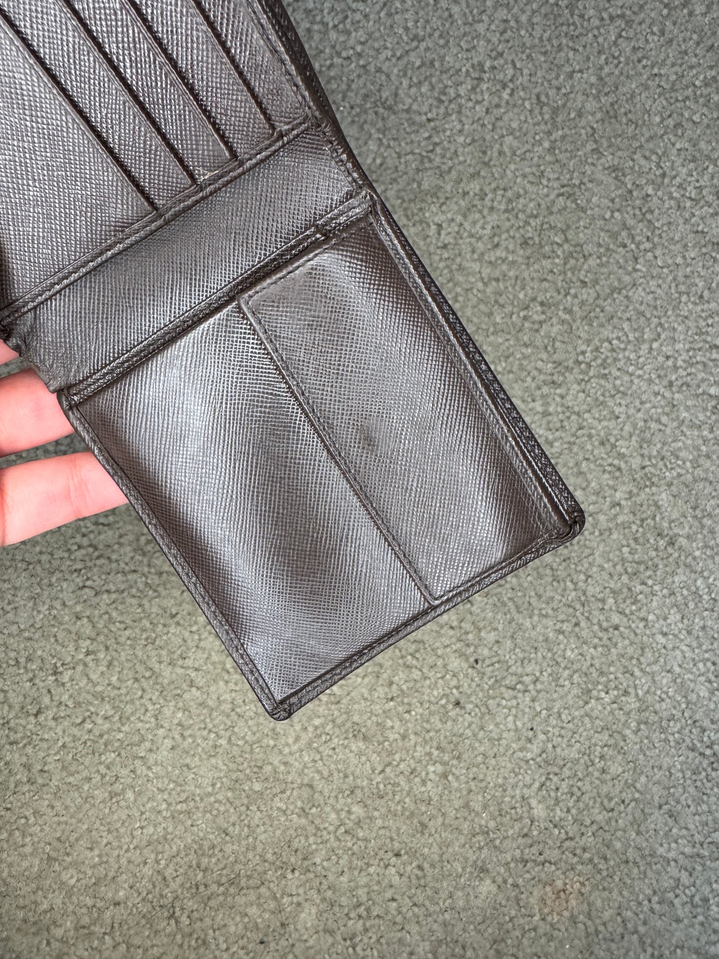 Prada saffiano men brown