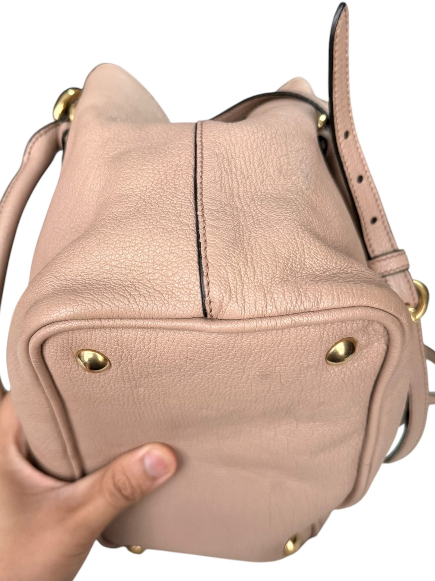 Miumiu Top handle Leather Pink