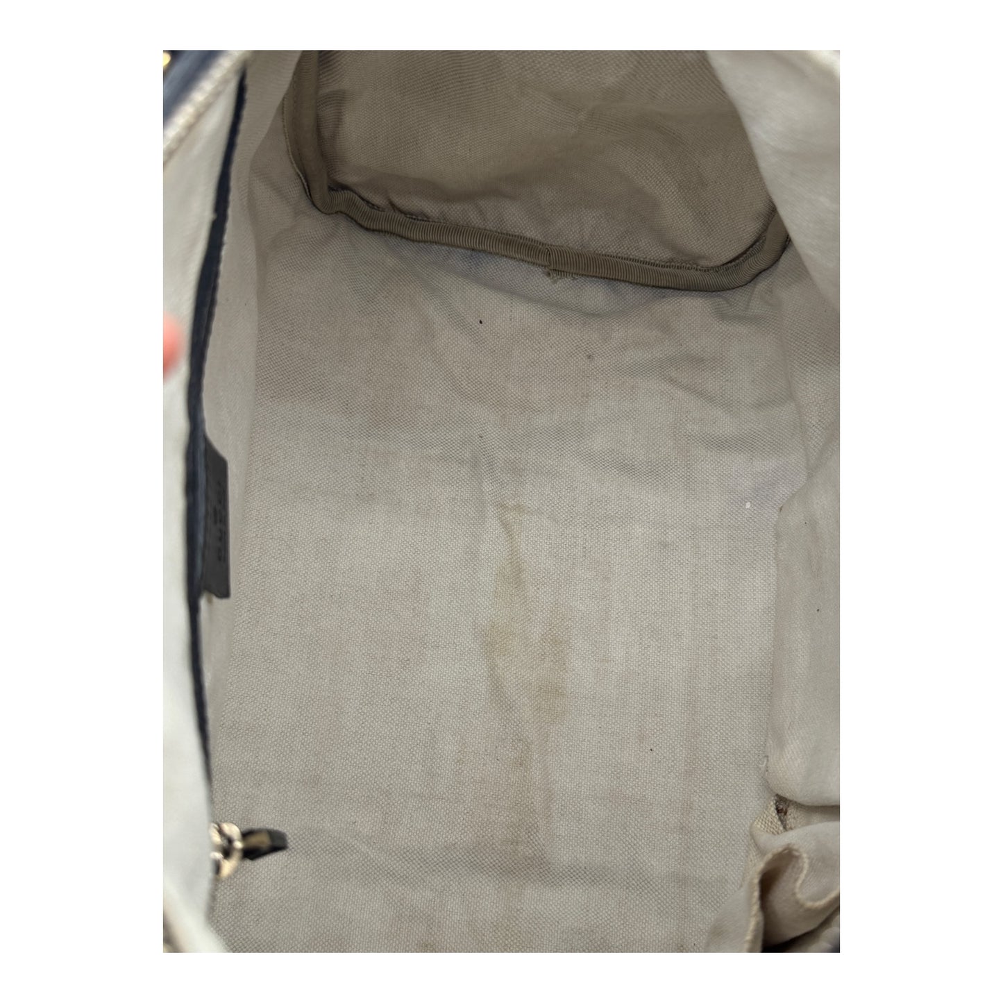 Authentic Gucci Boston GG Canvas Navy Blue