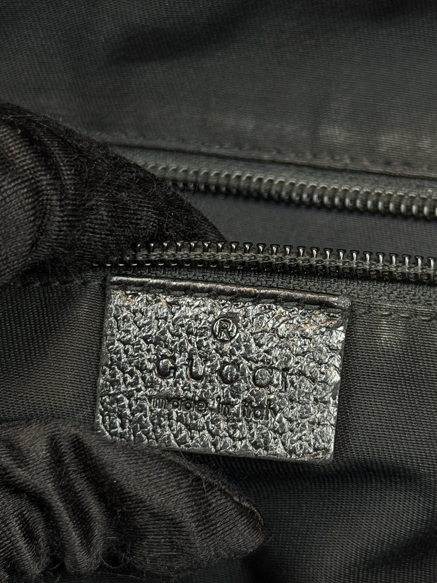 GUCCI Web Flap Messenger GG Canvas Black