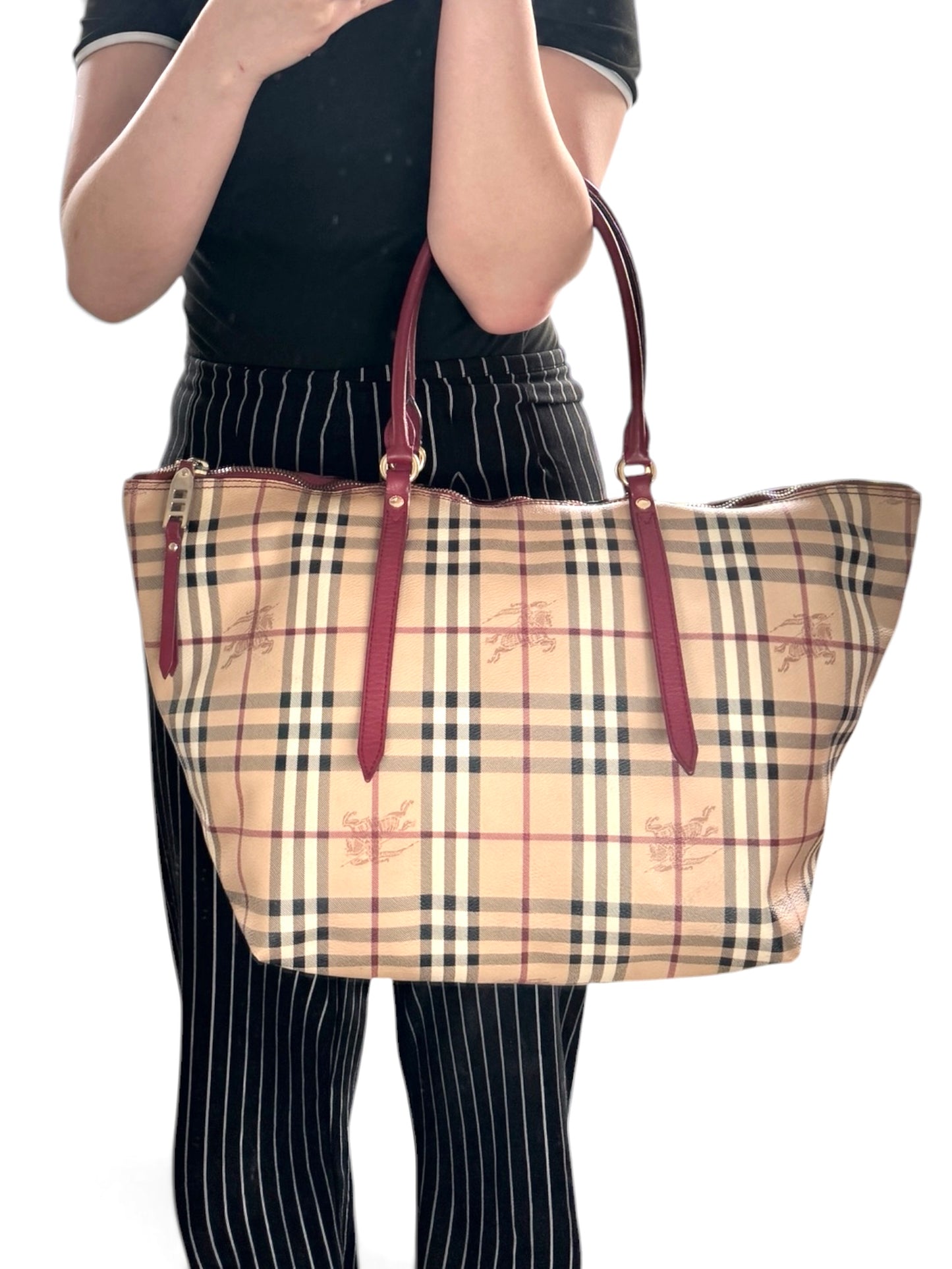 Burberry Salisbury Tote Haymarket check Red