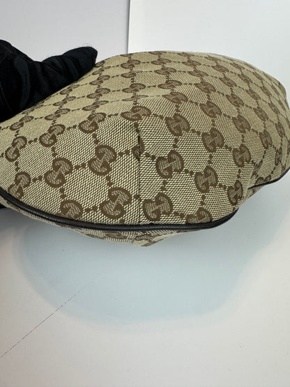 Gucci Halfmoon web Stripe Gg Canvas