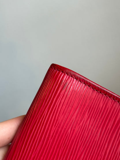 LOUIS VUITTON Pochette Epi Red