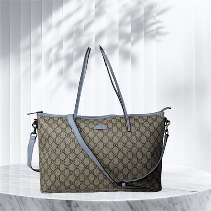 Gucci Tote With Strap GG Canvas light Blue