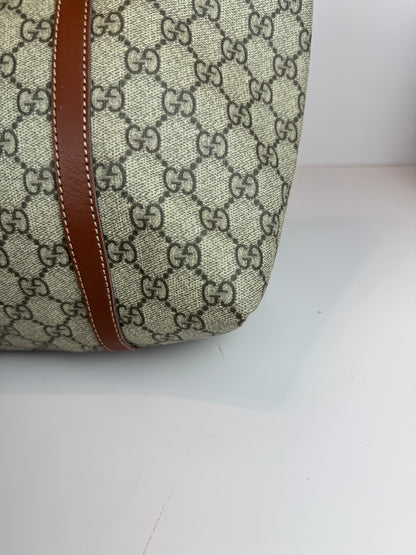 Gucci shopping tote GG Supreme coated canvas brown