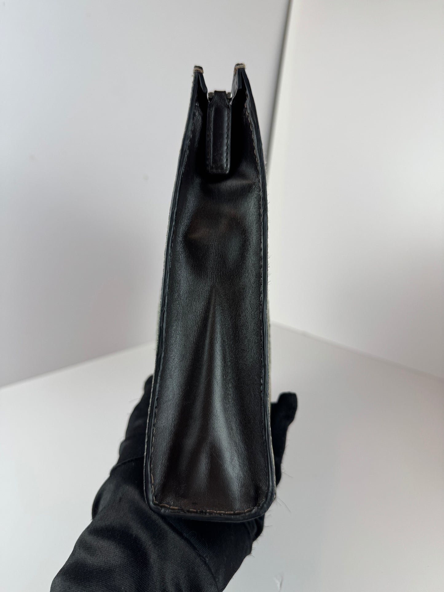 Gucci Web Clutch GG Supreme Coated  Canvas