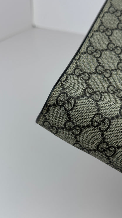 Gucci Clutch GG Supreme Pouch Web Ophiadia Dark