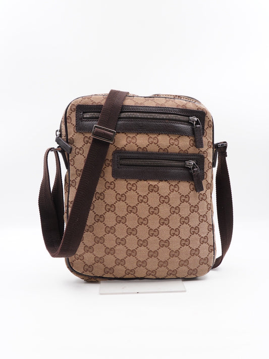 Gucci Front many zippy GG Canvas Brown