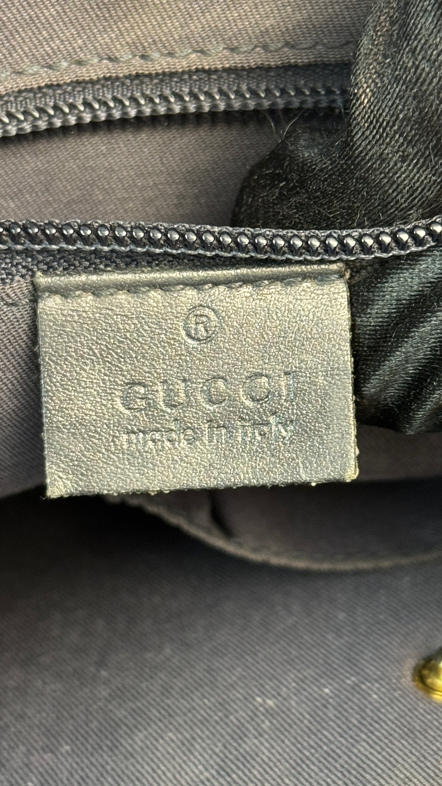 Gucci Web Briefcase GG Canvas Navy