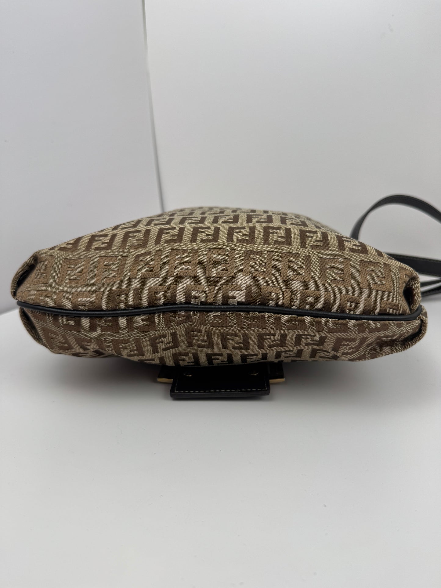FENDI FF Monogram Crossbody Brown Bag