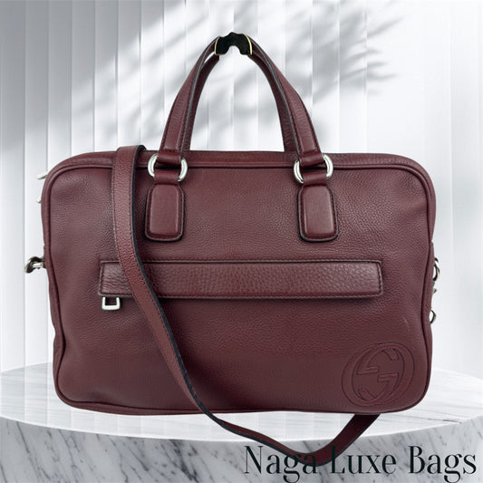 Gucci Briefcase Interlocking GG leather