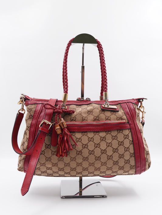 Gucci Bella Small GG Canvas Red