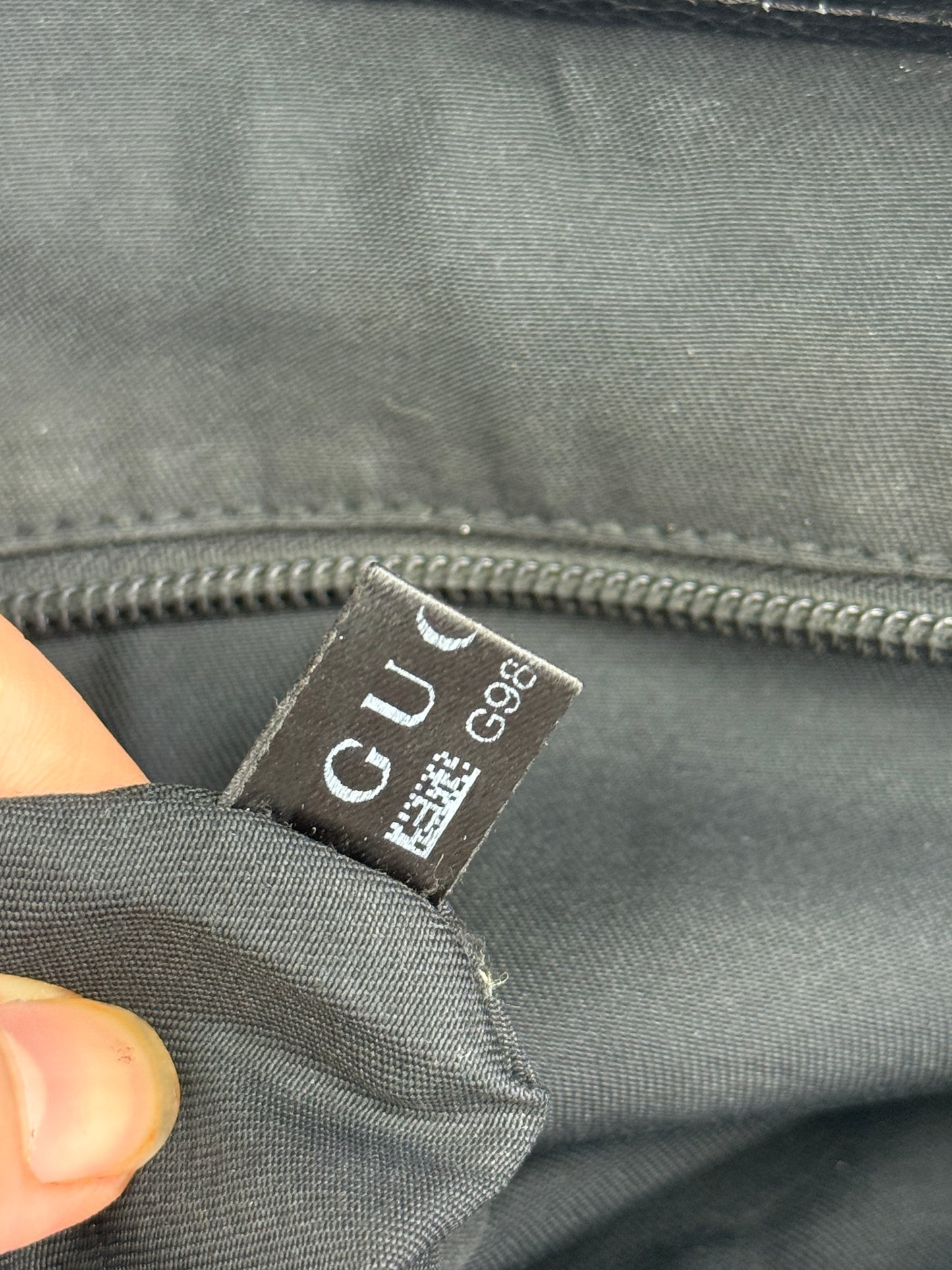 GUCCI Web Flap Messenger GG Canvas Black