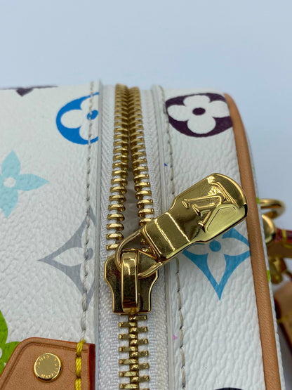 Louis Vuitton x Takashi Murakami Multicolor Monogram Vanity Chain pouch