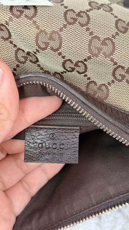 GUCCI Abbey Small Boston Dark Brown