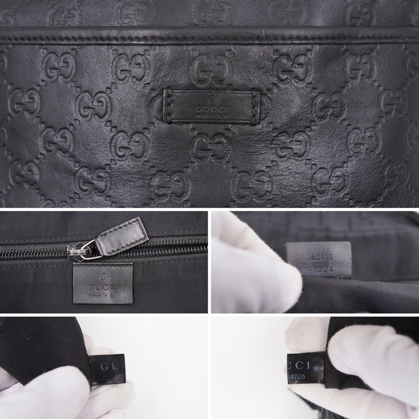 Gucci Monogram leather black