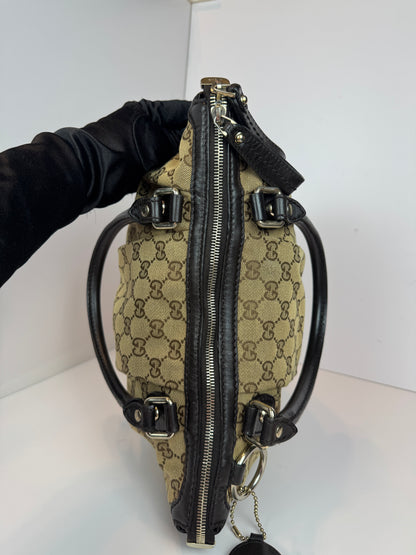 GUCCI Sukey Crossbody GG Canvas Brown
