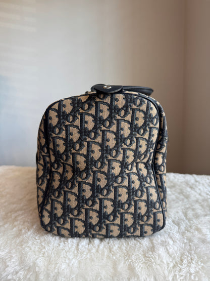 CHRISTIAN DIOR Vintage bowling Boston Bag Diorissimo  Canvas Medium size 30