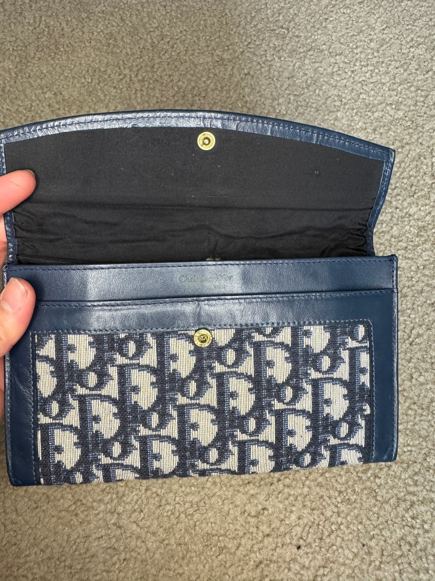 Dior long wallet monogram