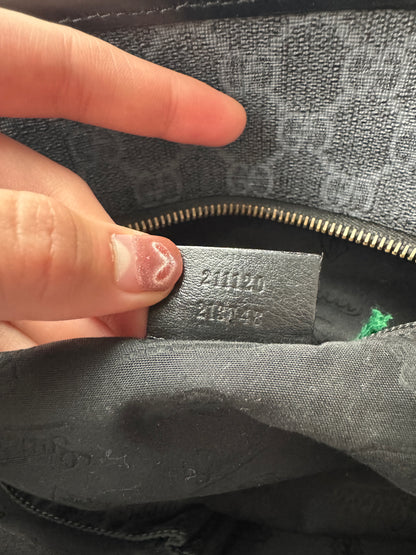 Gucci Large Tote GG Supreme Coated Canvas Black