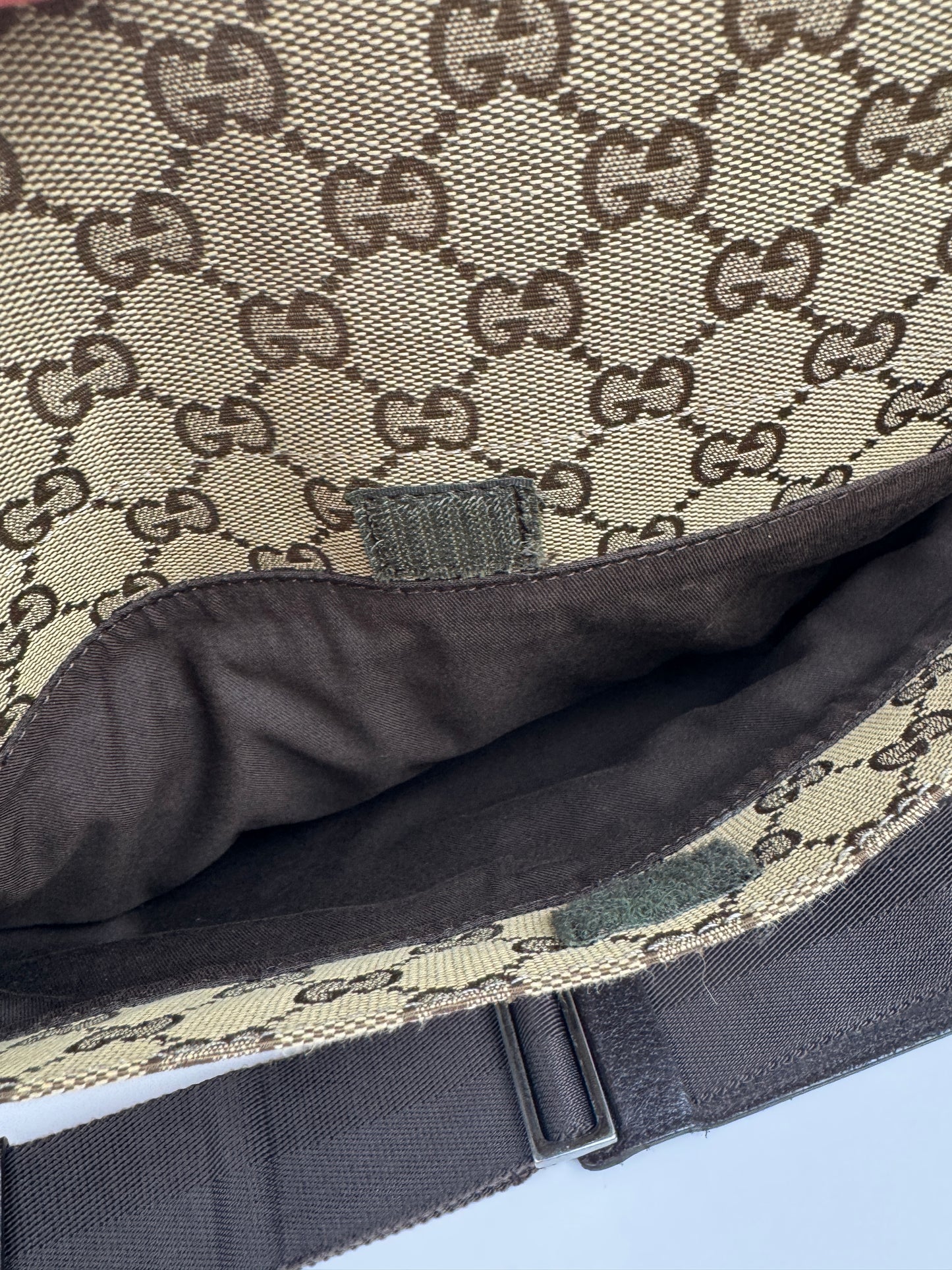 Gucci Flap Messenger GG Canvas Brown