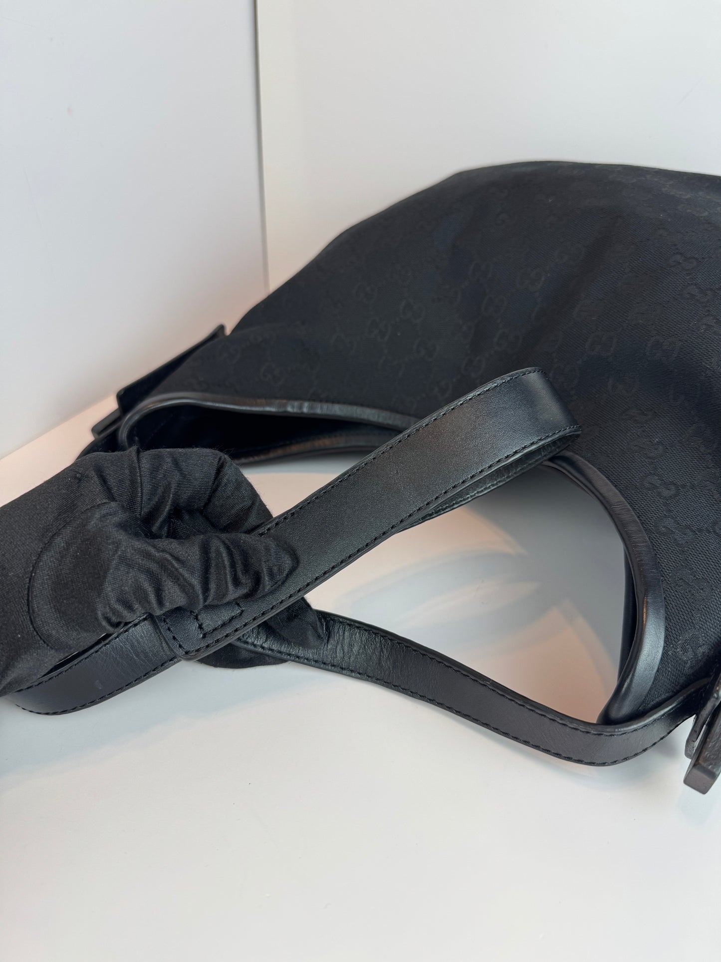 Gucci Hobo Shoulder bag GG Canvas Black