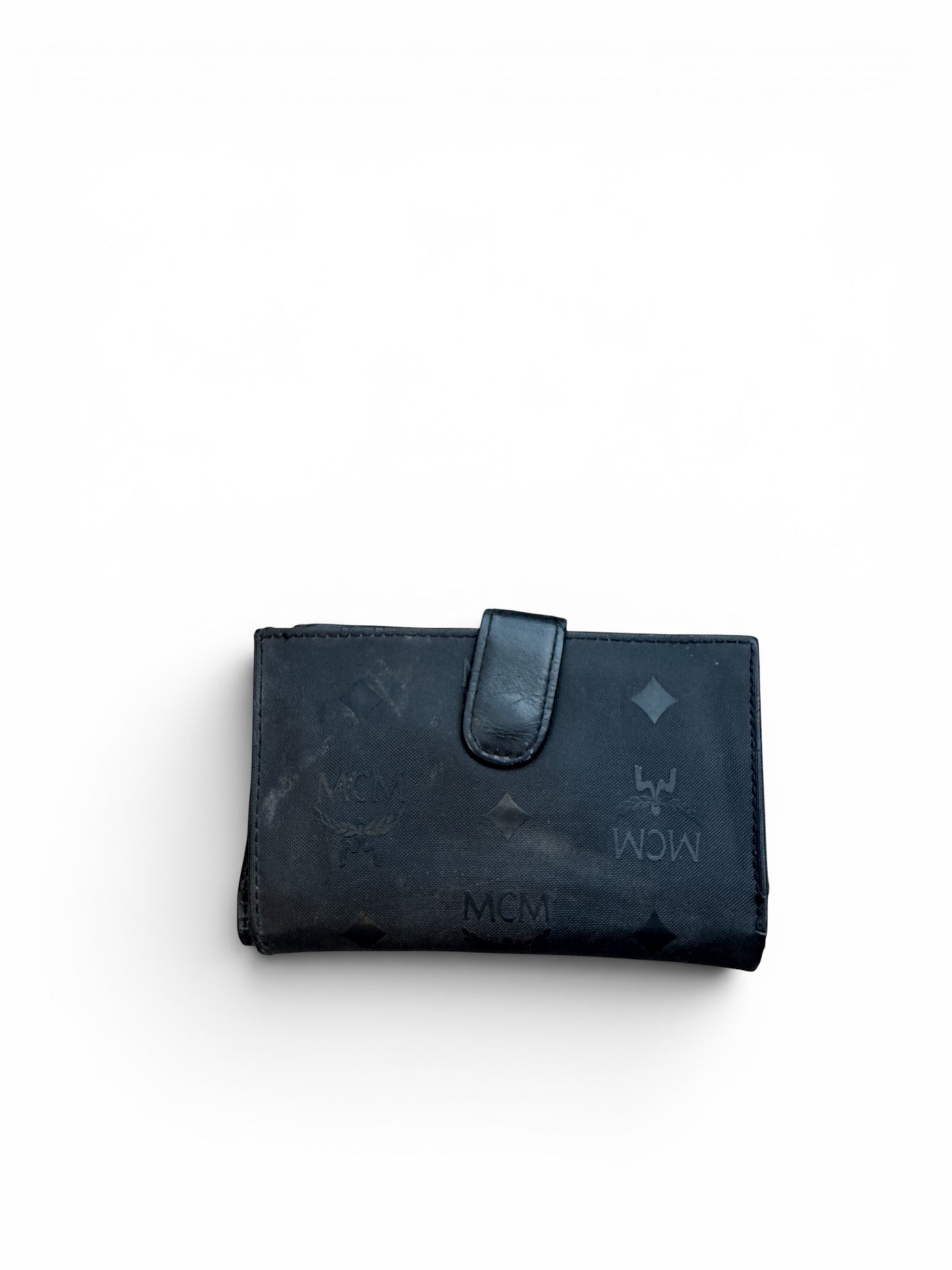 WA26👛 MCM nylon wallet compact