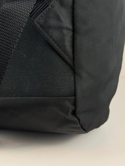 PRADA Tessuto Nylon Montagna Double Buckle Backpack Black
