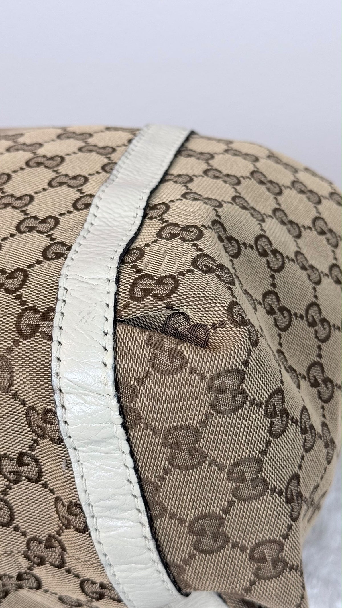 GUCGI New ladies Hobo GG Canvas White
