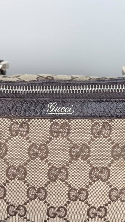 GUCCI Abbey Small Boston Dark Brown