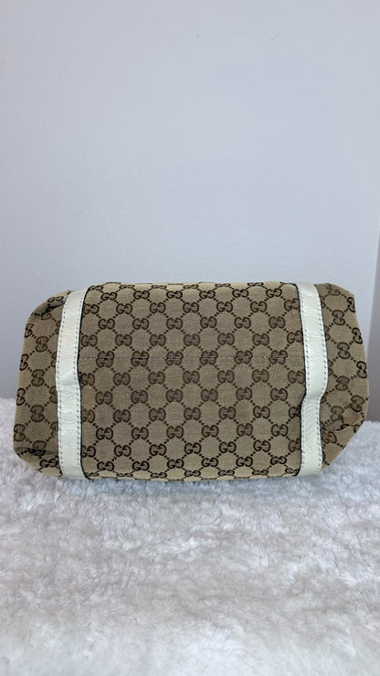 GUCGI New ladies Hobo GG Canvas White