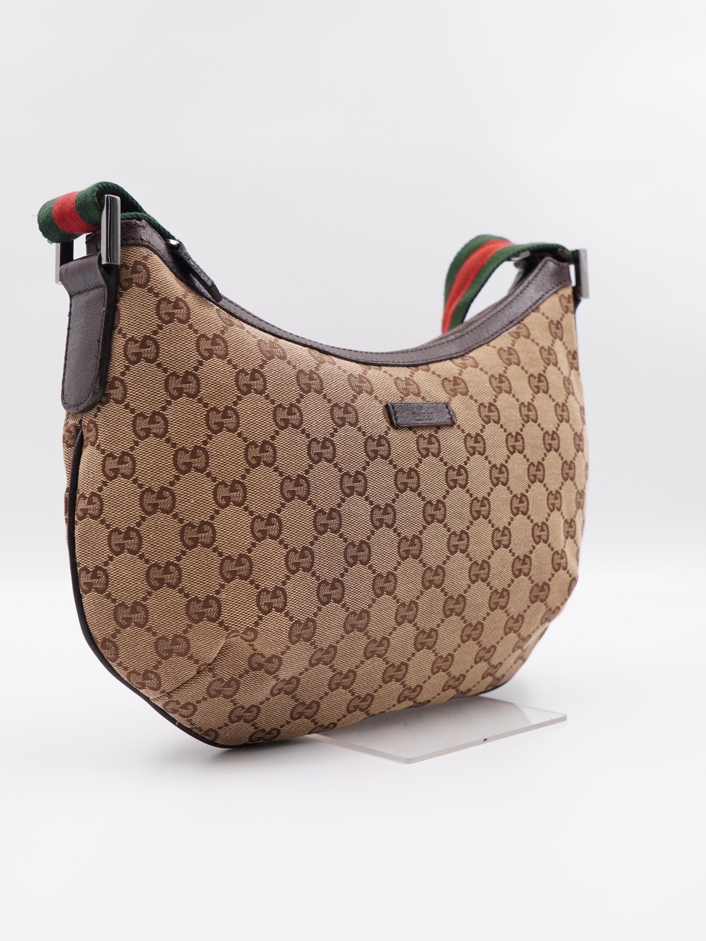 Gucci Web Halfmoon GG Canvas