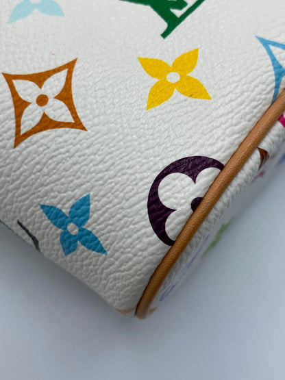 Louis Vuitton x Takashi Murakami Multicolor Monogram Vanity Chain pouch