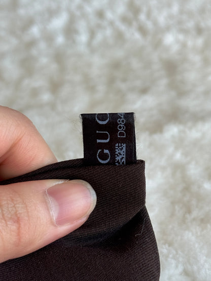 GUCCI Web Strap Camera GG Canvas Brown
