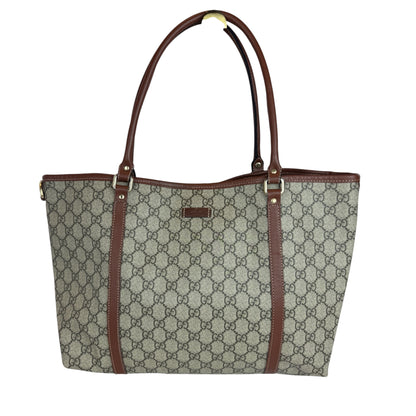 Gucci shopping tote GG Supreme coated canvas brown