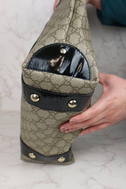 Gucci GG Supreme Ribbon Tote Coated Canvas Bag