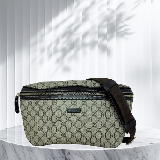 Gucci GG Supreme GG Belt Bag Coated Canvas Brown